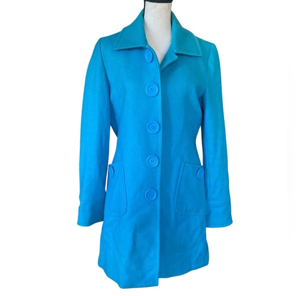Vintage Tulle wool coat SZ LRG - Picture 1 of 9